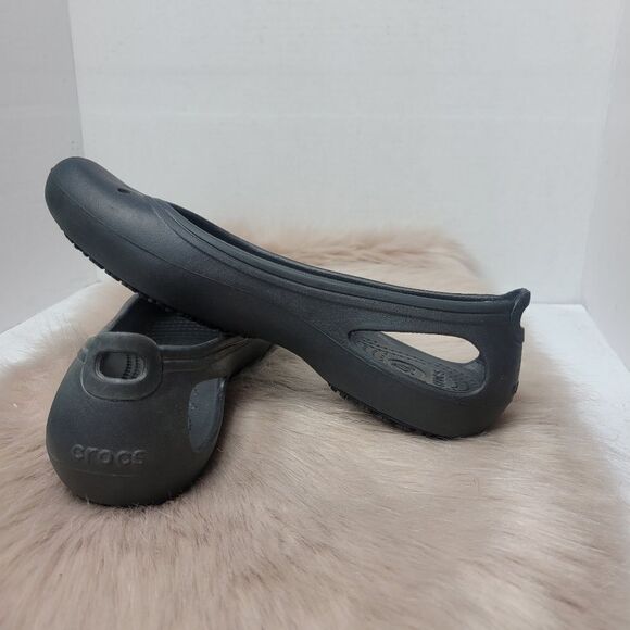 Crocs Shoes Women’s  Kadee Black Slip On Ballet Flats Size 8 - Picture 6 of 10